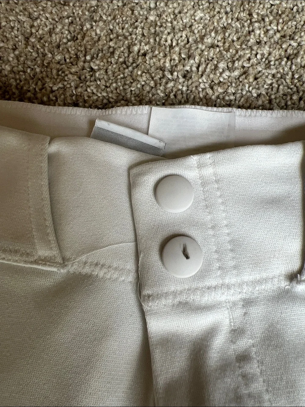 Nike Men’s White Baseball Pants with Black Stripe XS 2 pairs - Picture 14 of 16